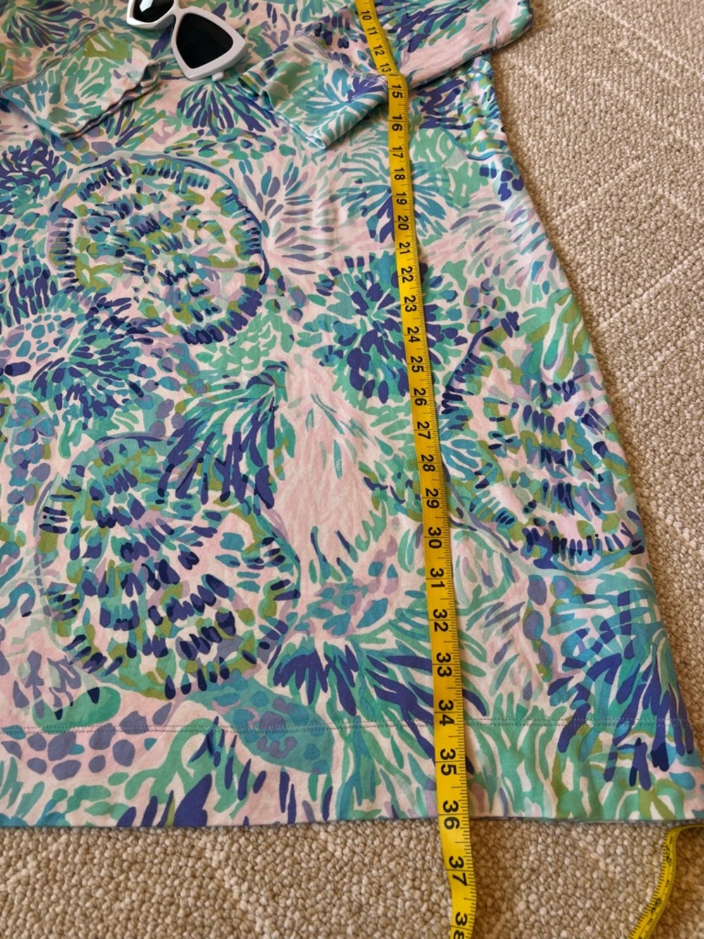 Lilly Pulitzer Sophie Midi Dress in Pastel Blue, Mint & Pink Floral Size M - Picture 6 of 11